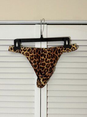 Magic Silk Thong--Leopard